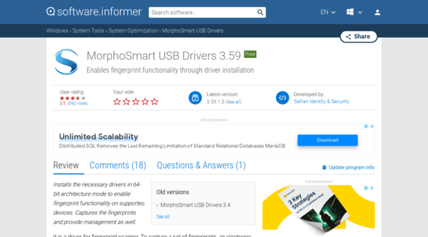safran-morpho-morphotop-usb-drivers.software.informer.com