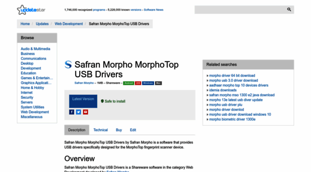 safran-morpho-morphotop-usb-drivers.updatestar.com