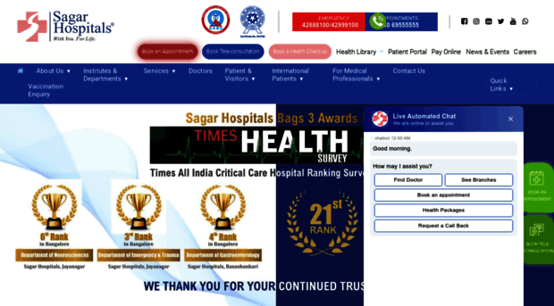 sagarhospitals.in