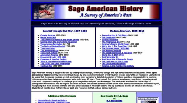 sageamericanhistory.net