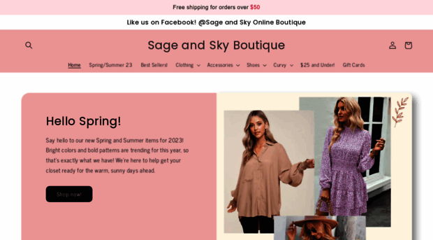 sageandskyboutique.com