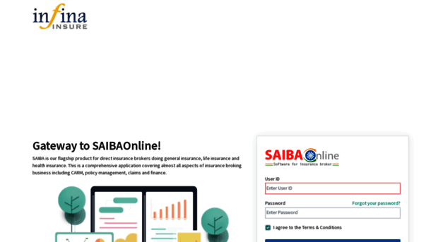 saibaonline.infinainsure.com