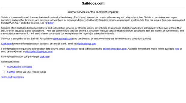 saildocs.com