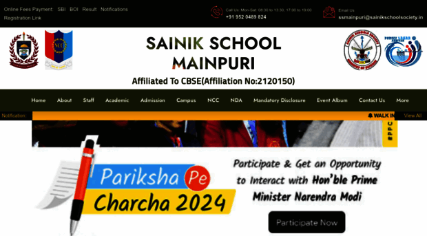 sainikschoolmainpuri.com