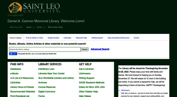 saintleo.libguides.com