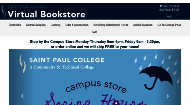 saintpaulcollegebookstore.com