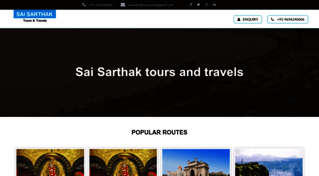 saisarthaktourstravels.com