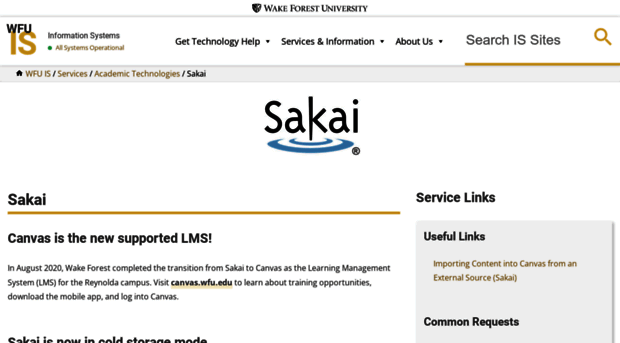 sakai.wfu.edu