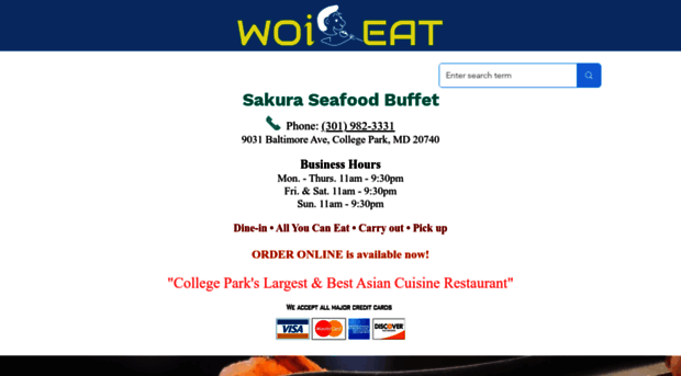 sakuraseafoodbuffet.com