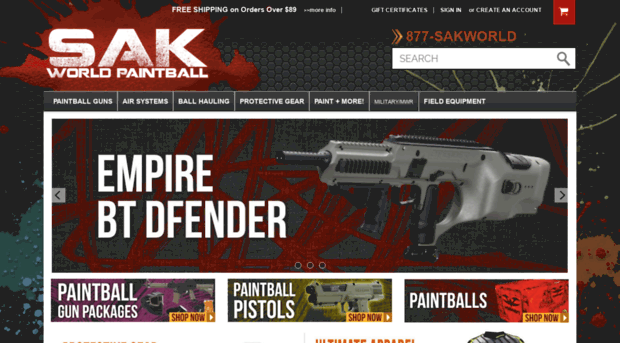 sakworldpaintball.com