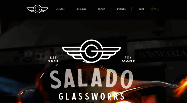 saladoglassworks.com