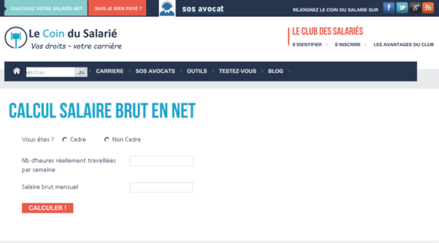 Salaire Net Fr Salaire Brut Net Calculatrice Salaire Net