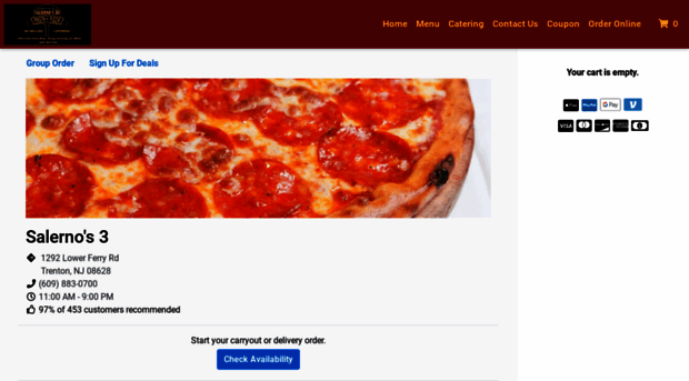 salernos3pizza.com