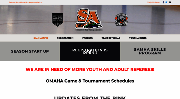 salmonarmminorhockey.com