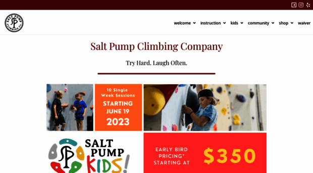 saltpumpclimbing.com