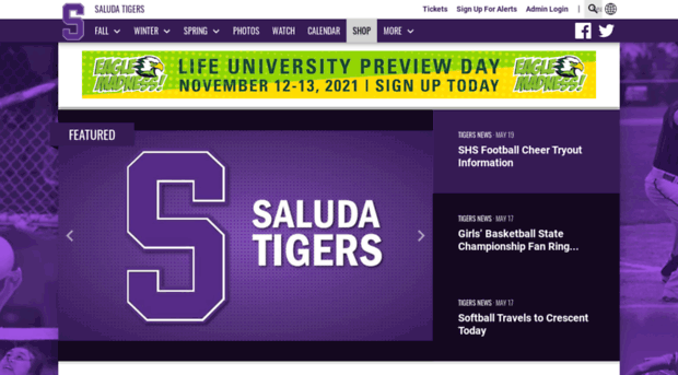 saludatigersathletics.com