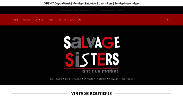 salvagesistersantiquemarket.com