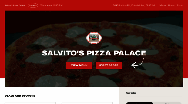 salvitospizzapalace.com