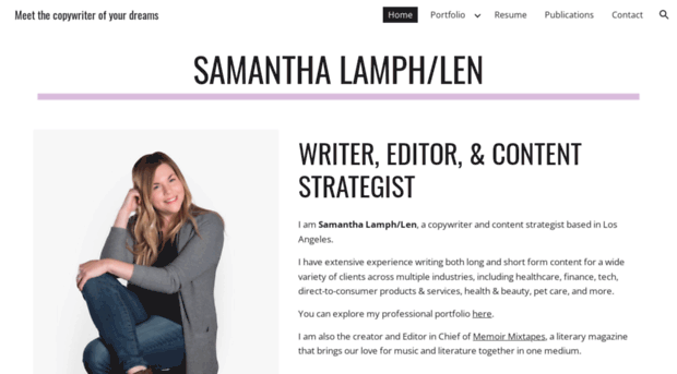 samanthalamphlen.com