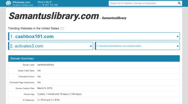 samantuslibrary.com.ipaddress.com