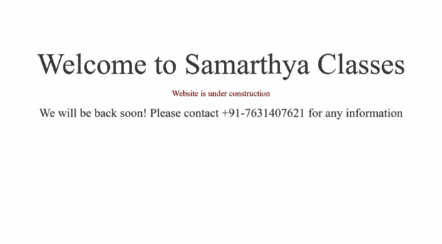 samarthyaclasses.com