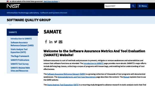 samate.nist.gov