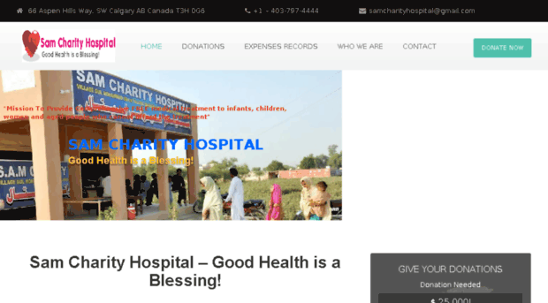 samcharityhospital.com