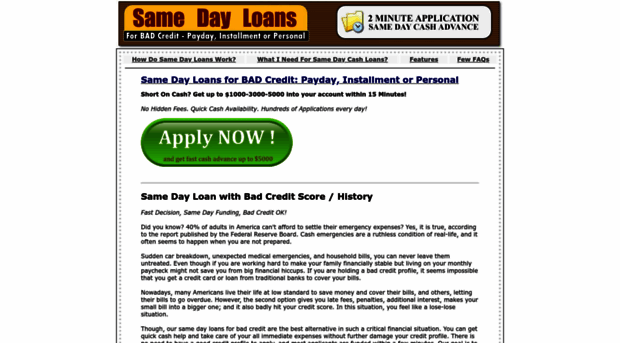 samedayloansforbadcredit.com