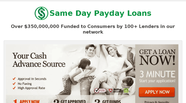 samedaypaydayloansb.com