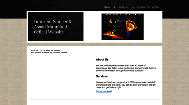 sameerasaadofficalwebsite.yolasite.com