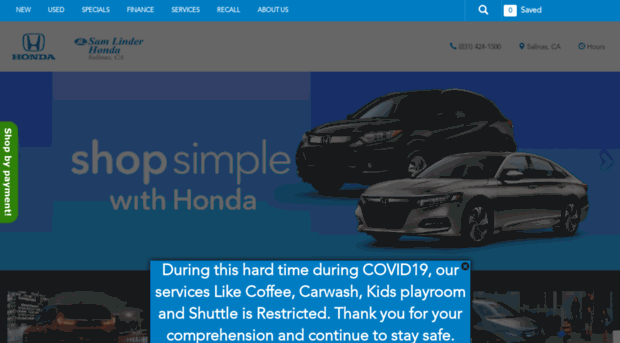 samlinderhonda.com