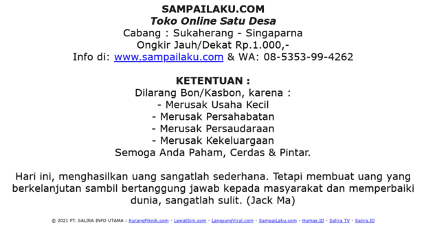 sampailaku.com