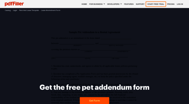 sample-pet-addendum.pdffiller.com