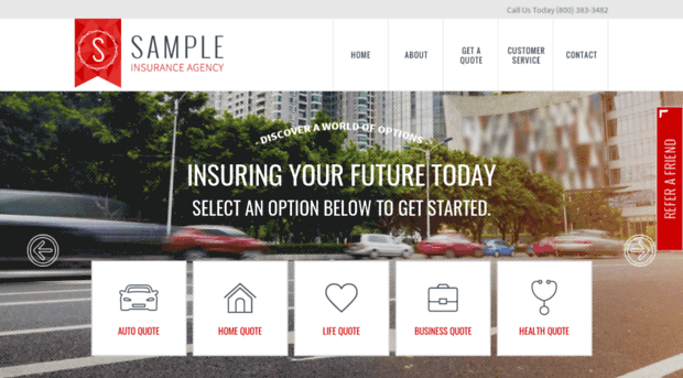 sampleinsurancewebsite.com