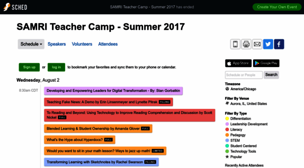 samriteachercampsummer2017.sched.com