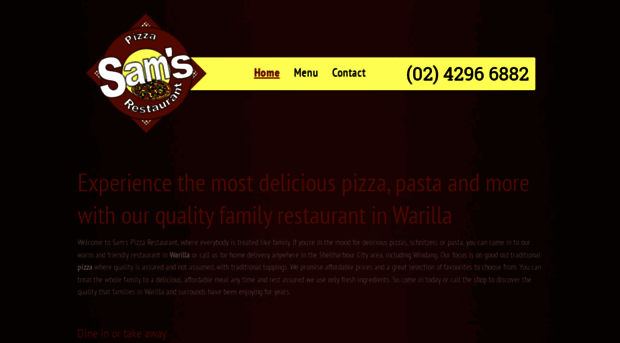 samspizzarestaurant.com