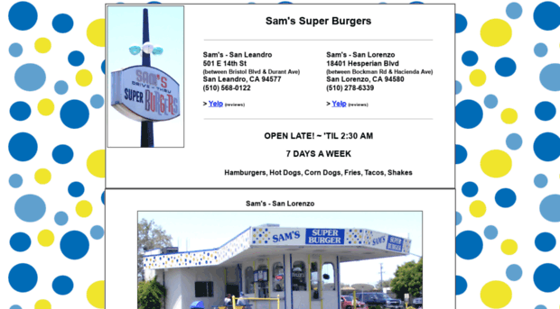 samssuperburgers.com