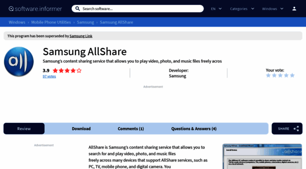 samsung-allshare.software.informer.com
