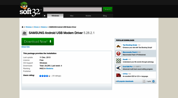 samsung-android-usb-modem-driver.soft32.com