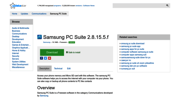 samsung-pc-suite.updatestar.com