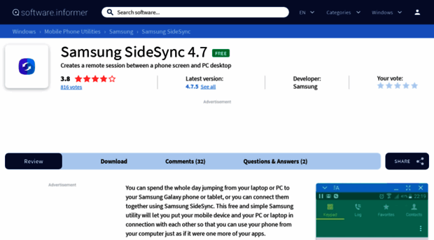 samsung-sidesync.software.informer.com