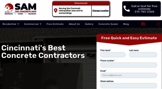 samtheconcreteman-cincinnati.com