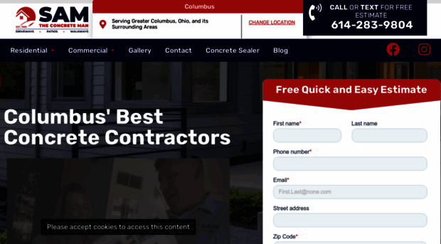 samtheconcreteman-columbus.com