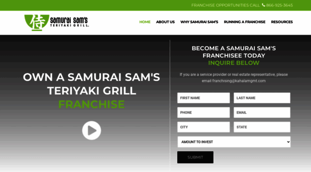 samuraisamsfranchise.com