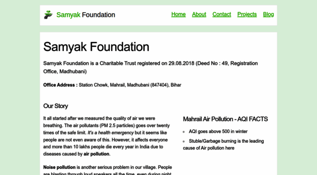 samyakfoundation.org