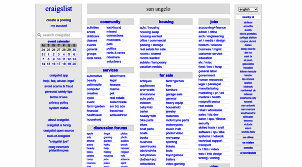 sanangelo.craigslist.org