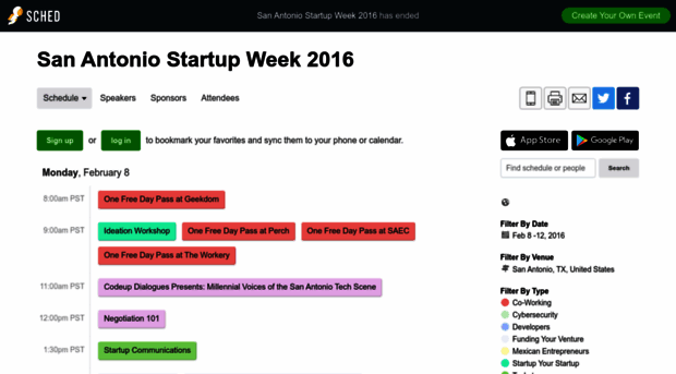 sanantoniostartupweek2016.sched.org