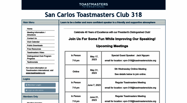 sancarlostoastmasters.toastmastersclubs.org