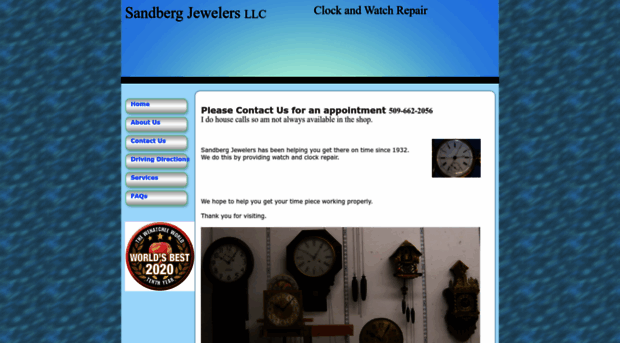 sandbergswatchandclockrepair.com