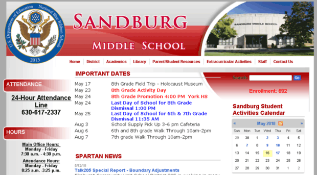 sandburg-elmhurstcusd205-il.schoolloop.com